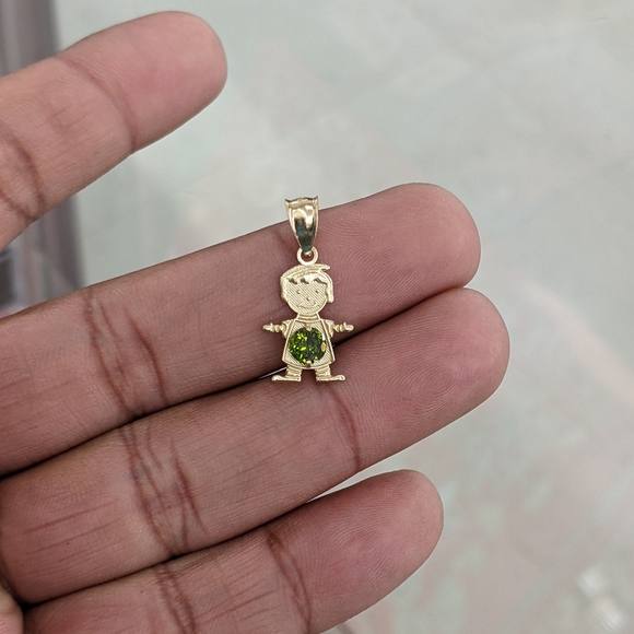 14kt Real Gold Baby Boy Pendant